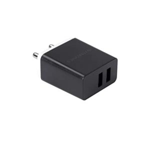 zebronics 2.1amp high speed dual port turbo fast usb wall charger + ambrane 2.4amp high speed data transfer micro usb cable (for android devices)- White