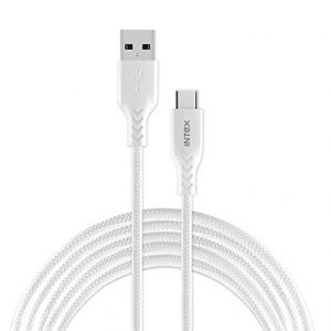 Intex Speed 3.0C Type-C Cable Fast Charging Cable Perfect for Charging and Sync Data 3.0A 1 Meter (Black)