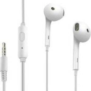 Portronics POR-678 Conch Beta Wired Headset  (White, In the Ear)