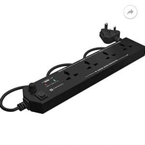 Portronics Power Plate II POR-671, 5A Electrical Universal Sockets and 3 USB Ports (Black)