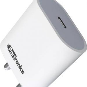 Portronics Adapto 20 POR-1238 20 W 3 A Mobile Charger  (White)